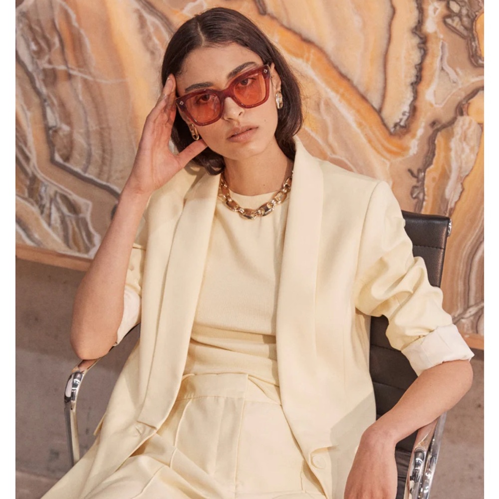 NWT Poppy Lissiman DAE sunglasses in BURGUNDY